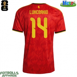 Belgien Dodi Lukebakio #14 Hemmatröja VM 2026 Kortärmad